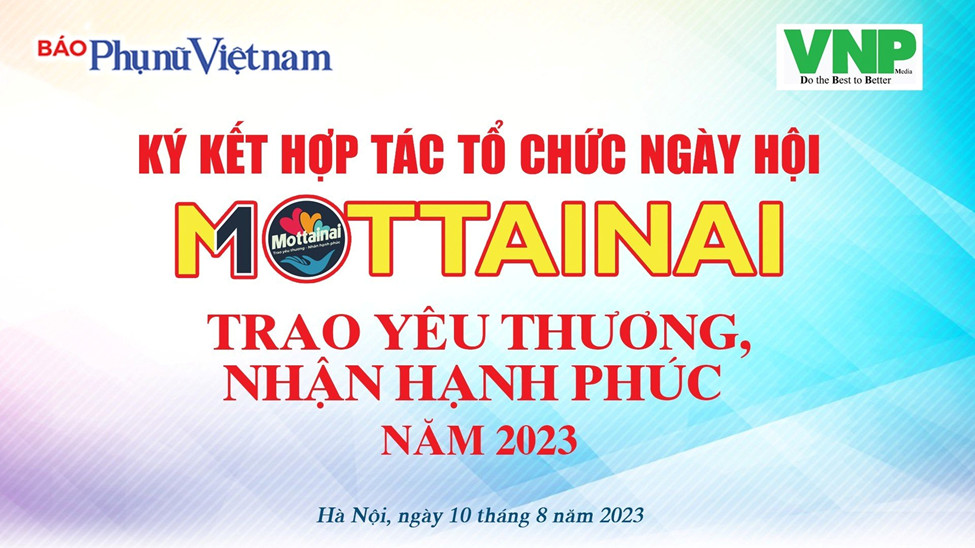 Công ty Truyền Thông Sức Mạnh Việt Nam ký kết tổ chức ngày hội Mottainai 2023 với báo Phụ Nữ Việt Nam